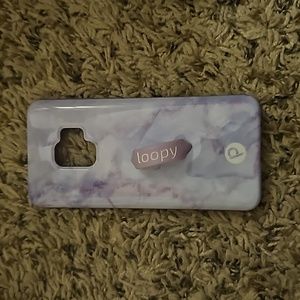 Purple Marble Samsung S9 Loopy